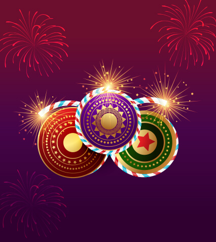 Chakkar crackers, also known as ground spinners or twirling fireworks, are a popular type of firework.