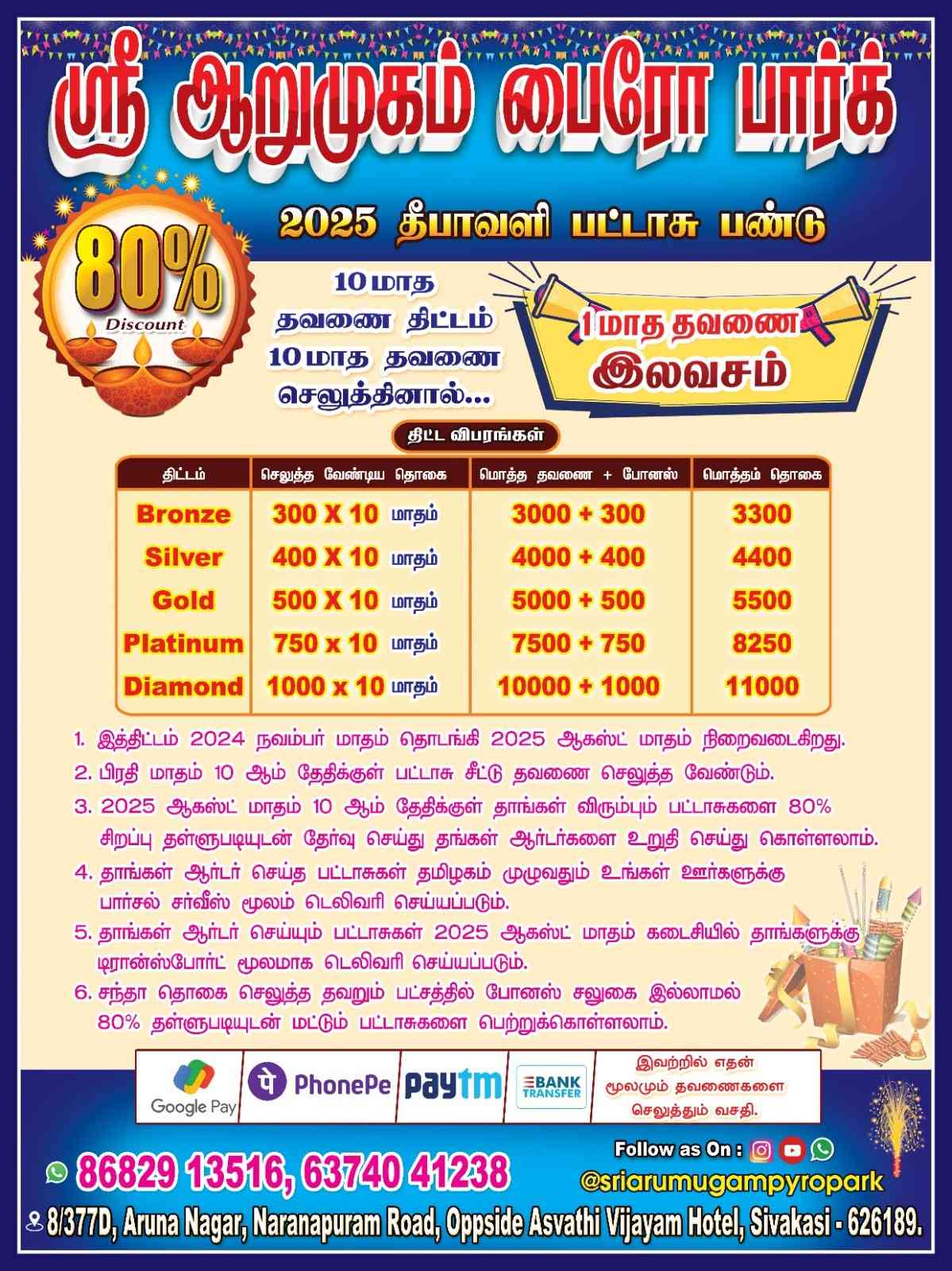Sivakasi Sri Arumugam Crackers